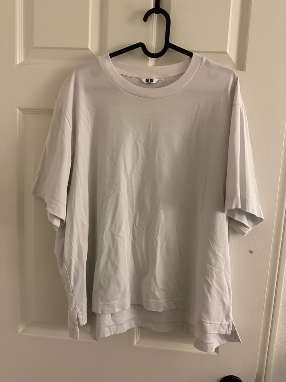 UNIQLO U White Cotton Oversized Crew Neck T-Shirt Women’s XL EUC - Picture 3 of 6